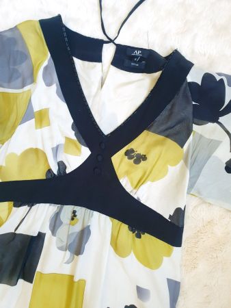 TUNIKA BLUSE AVANT PREMIERE S 36 100% SEIDE SILK , top hose