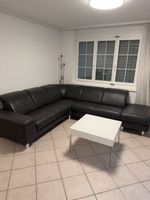 Ecksofa Leder schwarz sehr guter Zustand