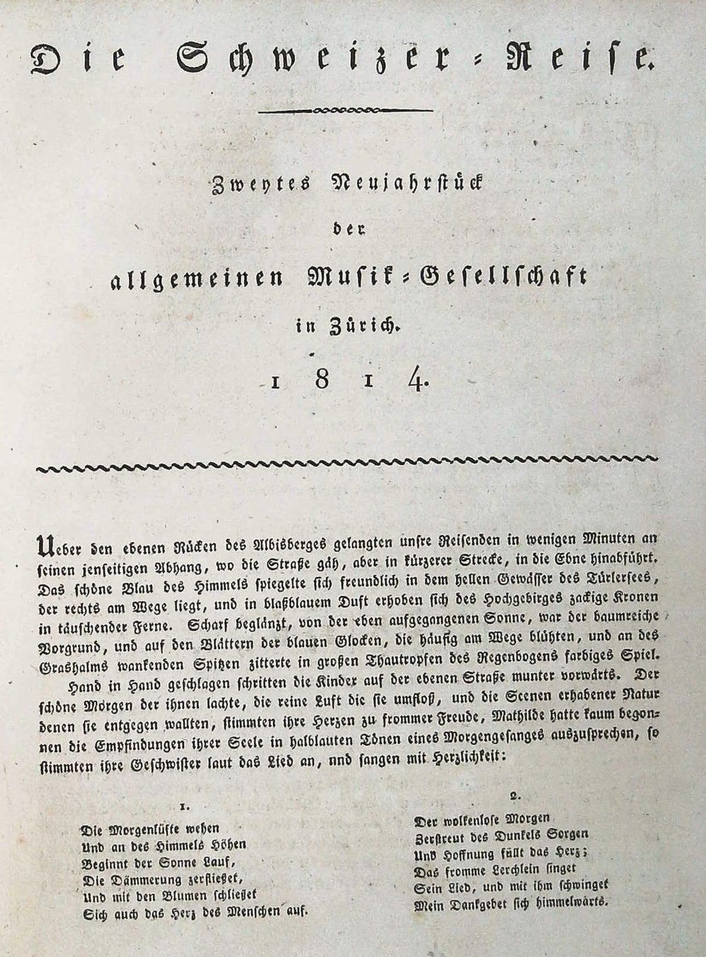Stiche: Kappel, Zürich Neujahrsblatt 1814 – Gebraucht aus Rafz von Helvet32 2