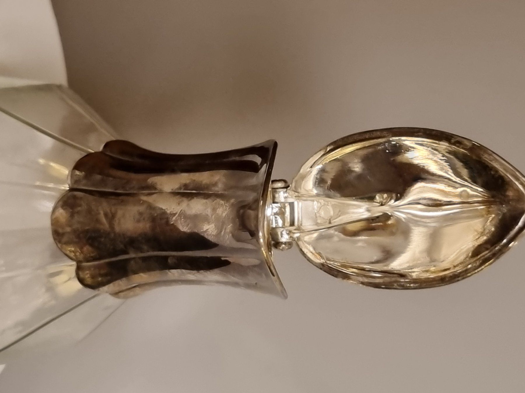 Caraffe: Vintage Glas Karaffe mit Metallmontur versilbert – Usato da Scharnachtal venduto da devin03 7