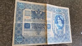 Note 1000 Kronen Österreich Ungarische Bank Jänner 1902