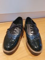 Lack Schuhe, dunkelblau, Gr. 37