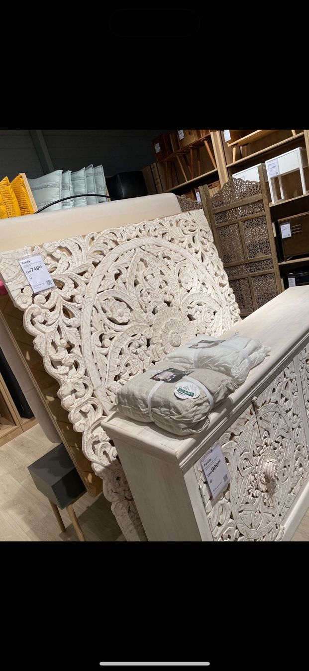 Ikea Letti: Kopfteil Bett Maison du monde plus Bett – Nuovo (secondo la descrizione) da Zürich venduto da newyork2013