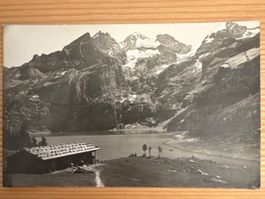 Antike Ansichtskarte, SCHWEIZ, Öschinensee, Blümlisalp