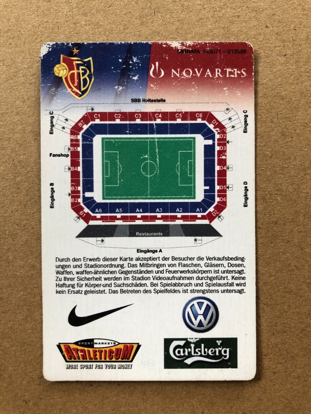 Billets: FC BASEL - Feyenoord / UC / 16.12.2004 – D'occasion à Aarberg par umearocks 1