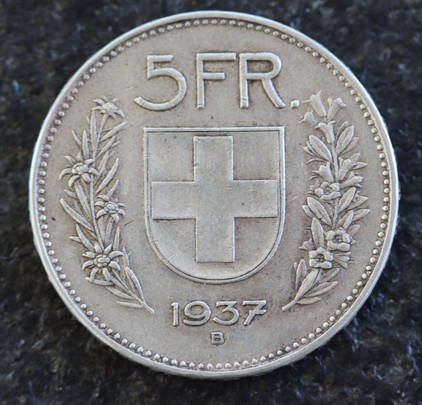 Tutti le monete: 5 CHF 1937 – Usato da Rheinfelden venduto da Fitscherella