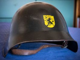 Schaffhauser Feuerwehrhelm aus den 70er Jahren