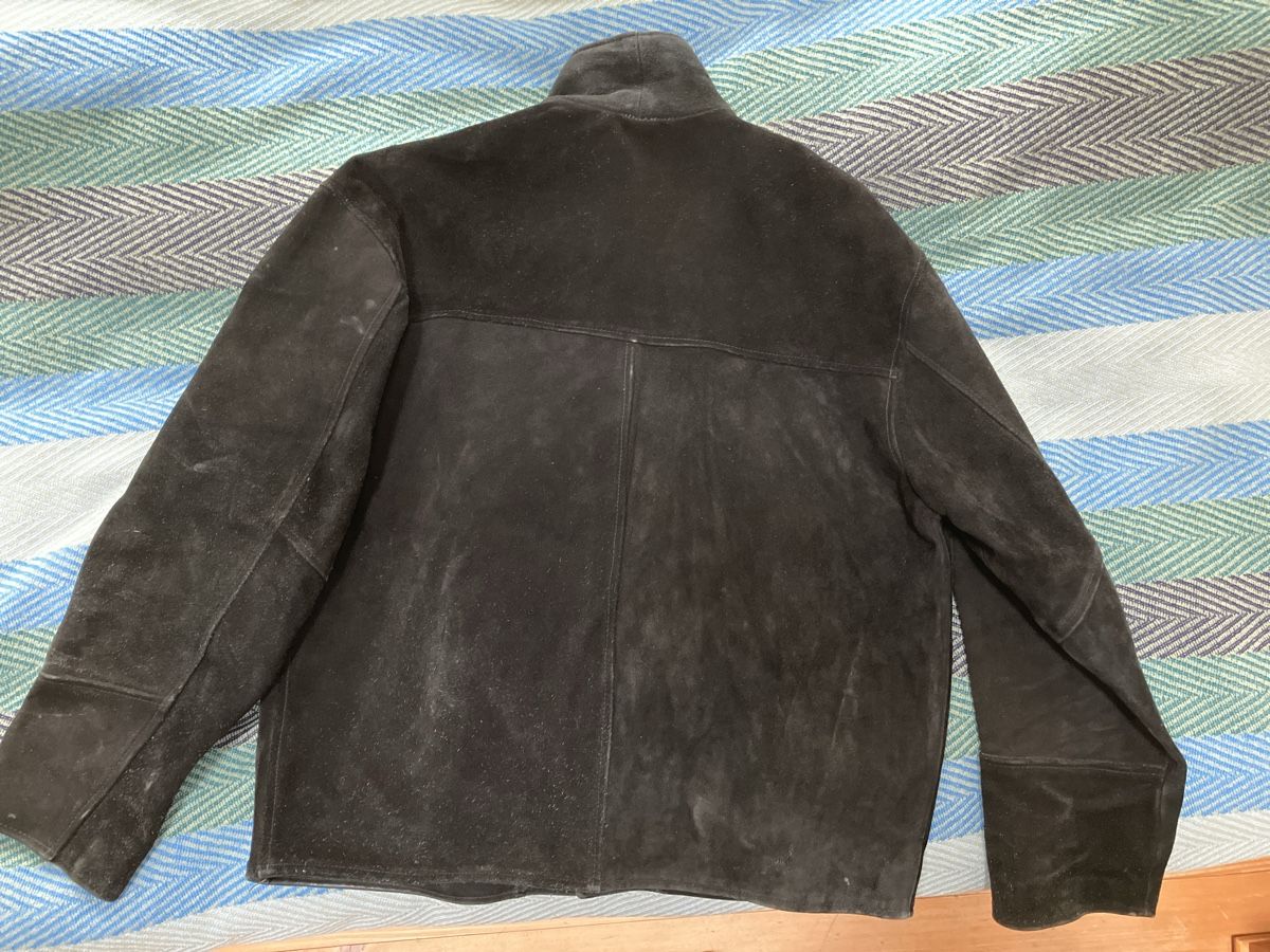 Giacche: Schwarze Wildlederjacke von Trapper USA Gr. L – Usato da Aesch BL venduto da Vondenbienen 5