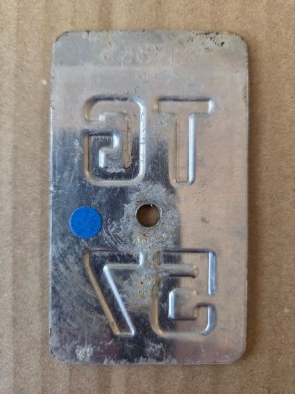 Sachs Insegne: Velonummer TG 57 plaque Velo – Usato da Schenkon venduto da Uhu007 1