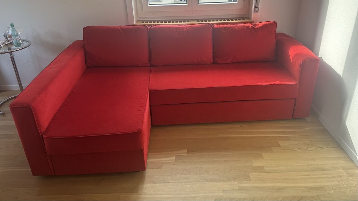 Ikea Sofas: Ecksofa Rot ausziehbar – D'occasion à Bern par Bestchruggler1 1