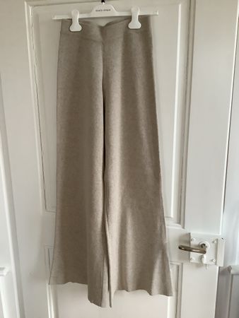 Collectif mon Amour Strickhose wide leg Sand meliert, S, Neu