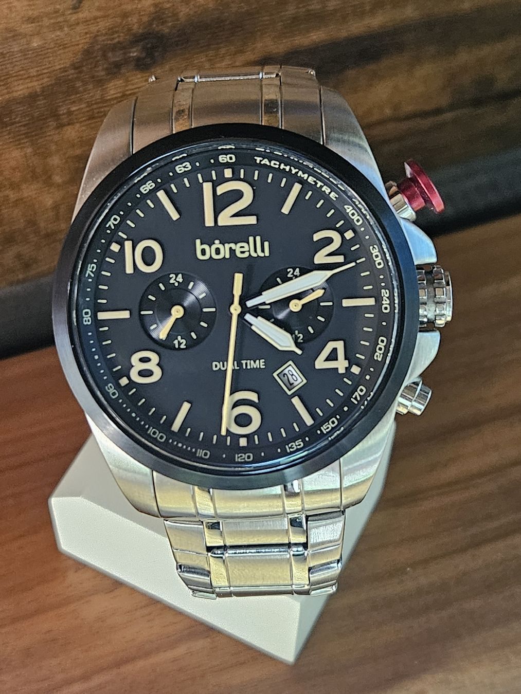 Uhren: Borelli Dual Time Herrenuhr 46mm – Gebraucht aus Flamatt von pie_f9zm 2
