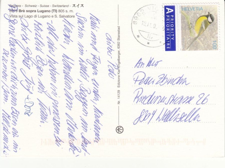 Cartoline postali: Lugano 2008 – Usato da Bürglen TG venduto da StampGraf 1
