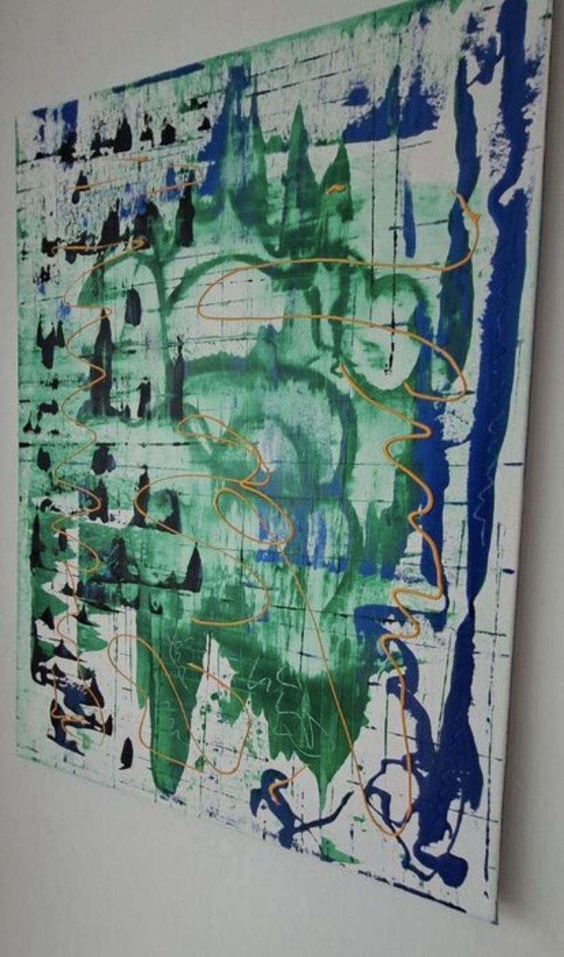 Dipinti: Gemälde " Unterwasserwald" handmade 50×70 – Nuovo (secondo la descrizione) da Riehen venduto da Steinbock1970 2