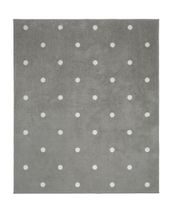 Ikea LEN Teppich, Punkte/grau