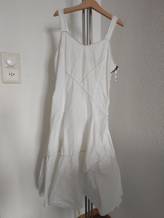 LETZTE CHANCE Marithè + Francois Girbaud Kleid weiss Gr. XS