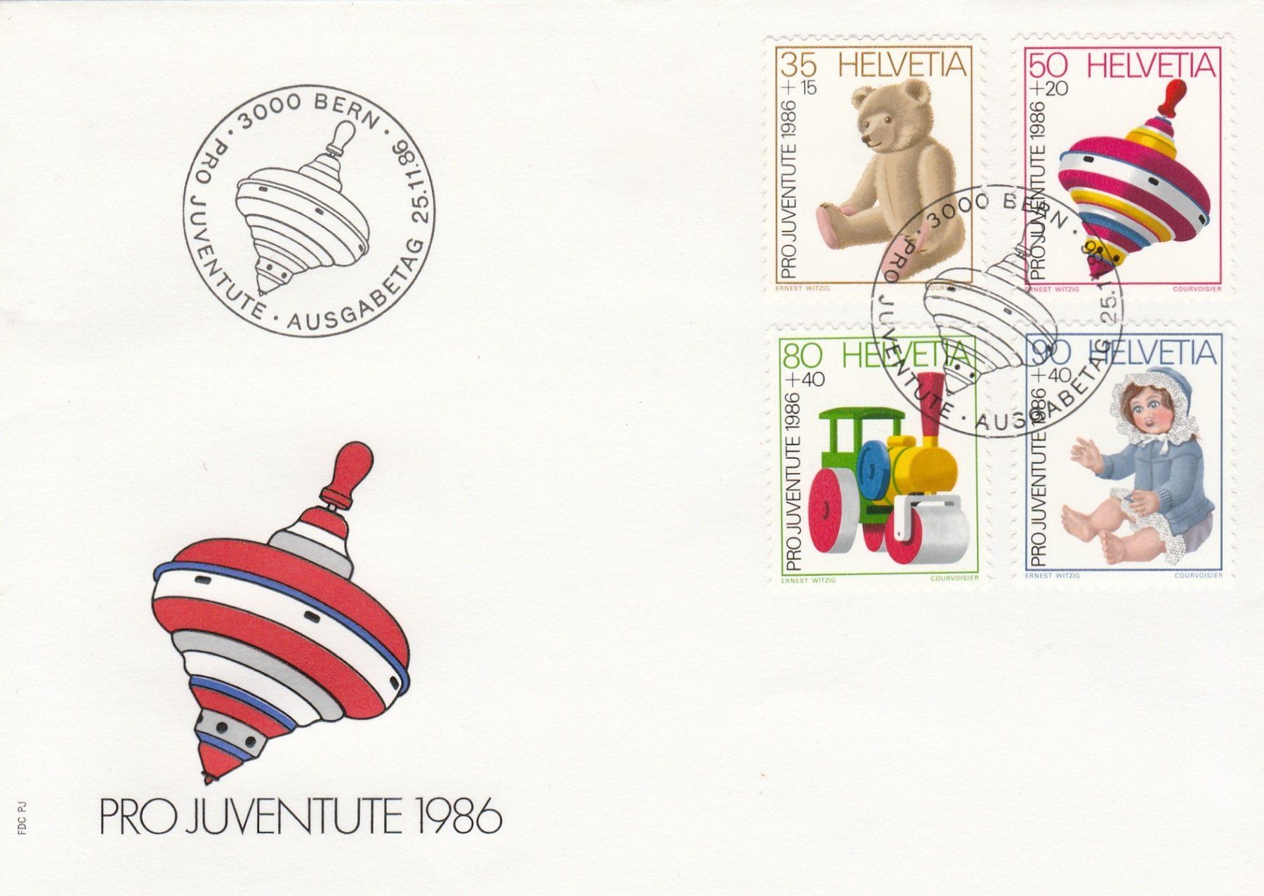 Tutti i francobolli: Pro Juventute 1986 FDC – Nuovo (secondo la descrizione) da Castiel venduto da mc2017