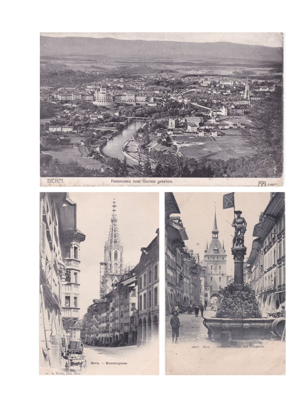 Cartoline postali: Konvolut Bern – Usato da Baar venduto da dokuba 1
