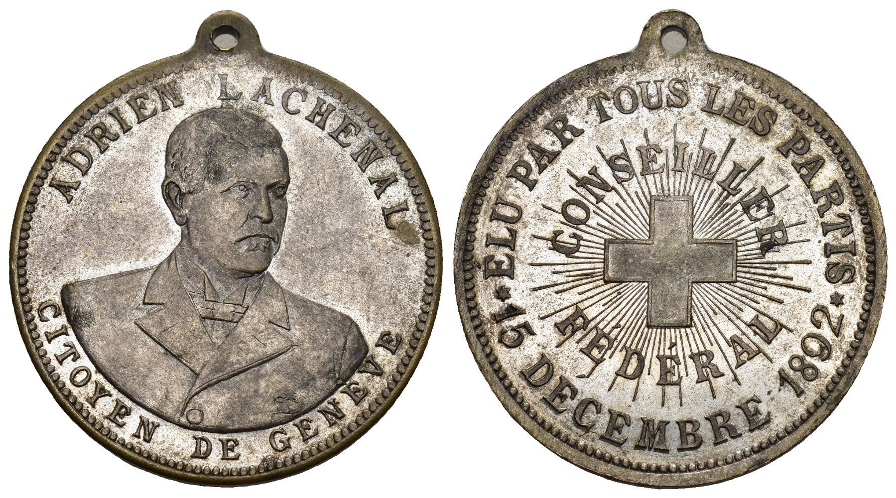 Medaillen: Genf 1892 – Gebraucht aus Bern von numismatictops