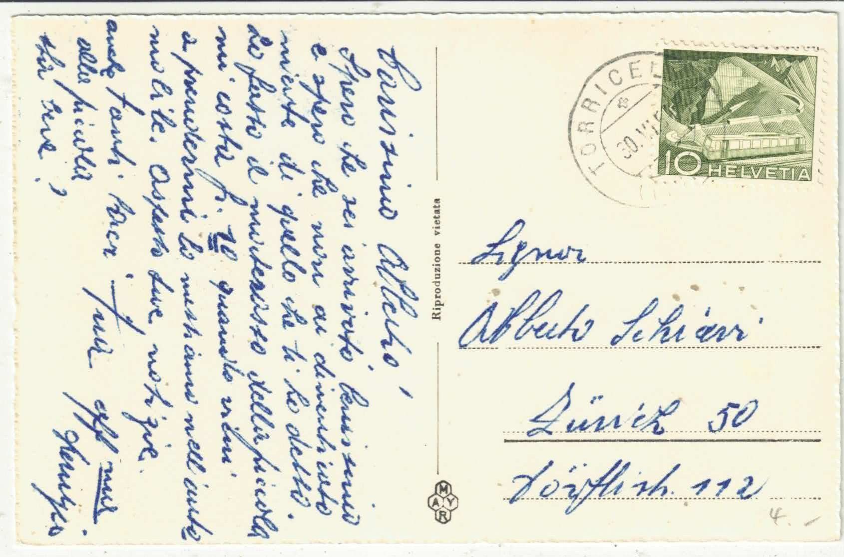 Cartoline postali: Panorama di Torricella (Lugano) – Usato da Ettingen venduto da Kartenplanet 1