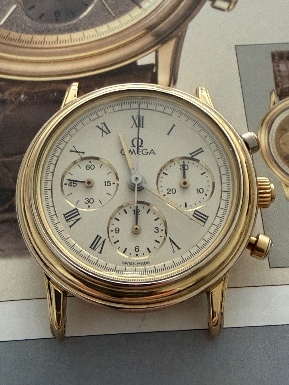 Omega Orologi: Omega Chronograph 18 Karat Gold – Usato da St. Margrethen SG venduto da Watchmen1972 7