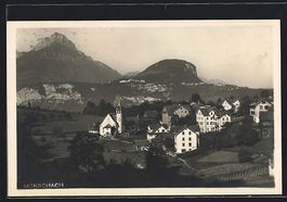 AK Morschach, Ortspartie mit Kirche