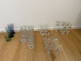 diverse Gläser, Konvolut, gebraucht