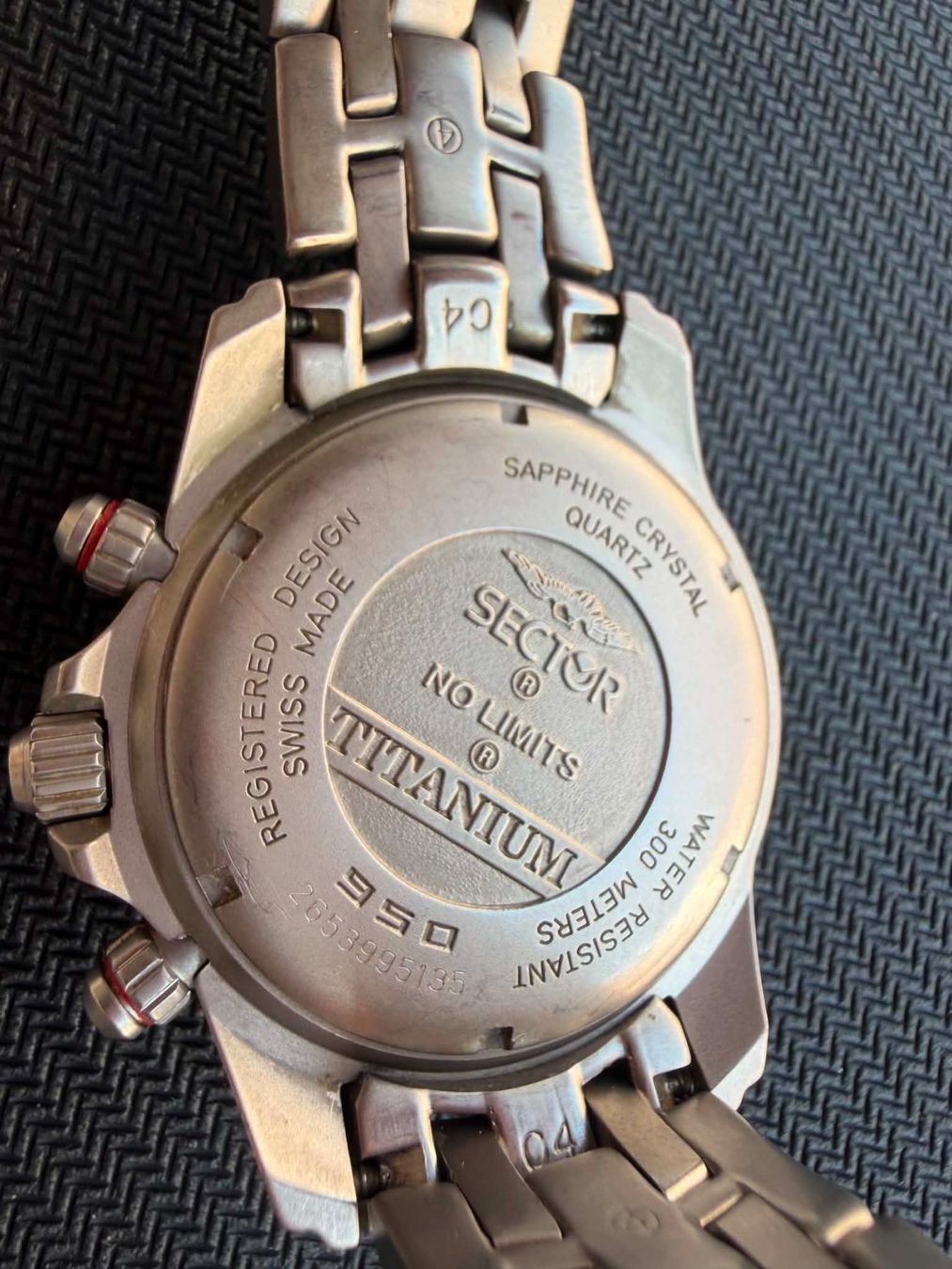 Sector Orologi: Sector 950 Titanium Chronograph 300M Sapphire Crystal Blaue – Usato da Luzern venduto da pan_bh7h 4
