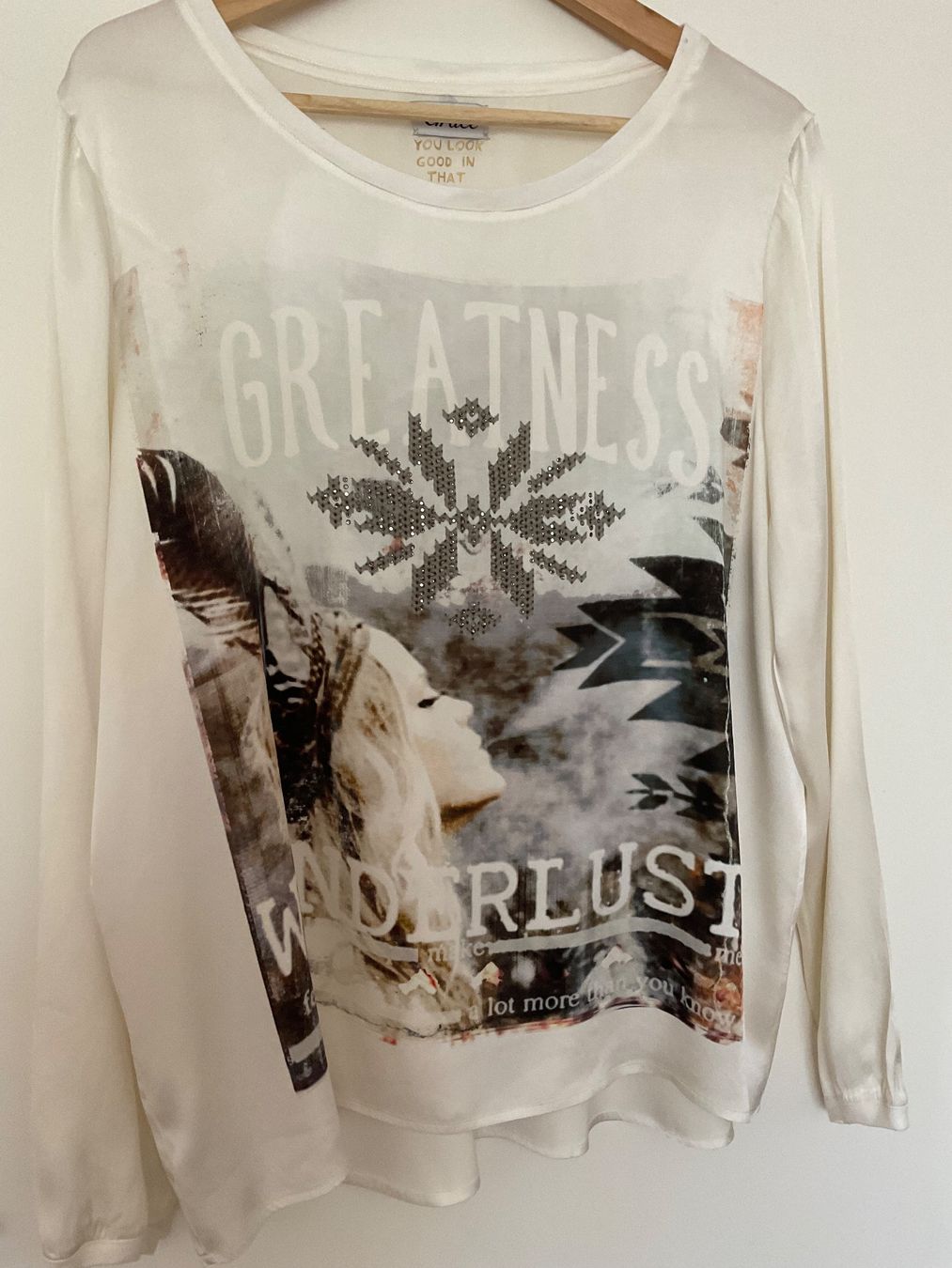 Grace Camicette: GRACE 100% Seiden Bluse Gr L ecrue – Usato da Urdorf venduto da alda02 2