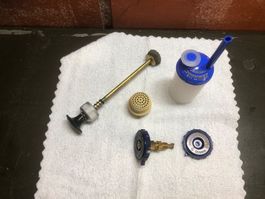 Schweizer Armee Petromax Ersatzteile Lot Benzinvergaserlampe
