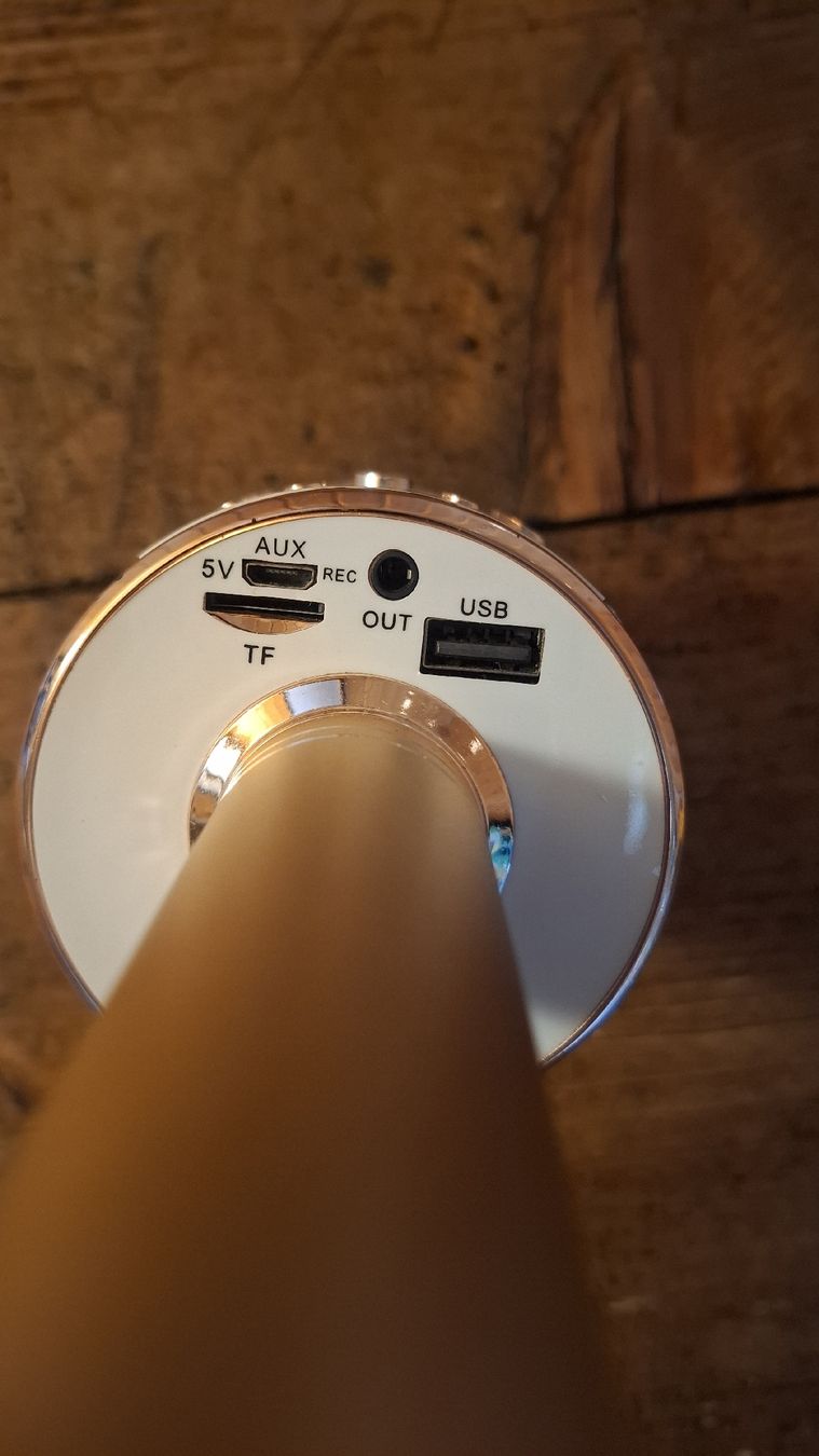 Mikrofone: Karaoke Mikrofon mit Lautsprecher/Bluetooth roséfarben – Gebraucht aus Ebnat-Kappel von Aibur 1