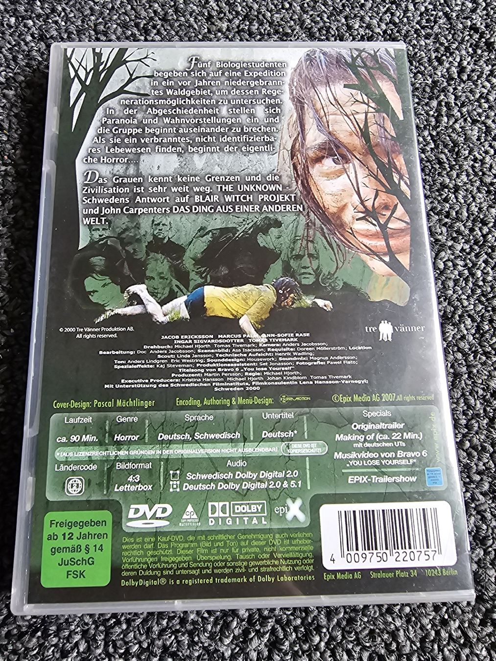Tutti i DVDs: DVD The Unknown - Das Grauen(18027) – Usato da Ruswil venduto da jan_bxl5 1