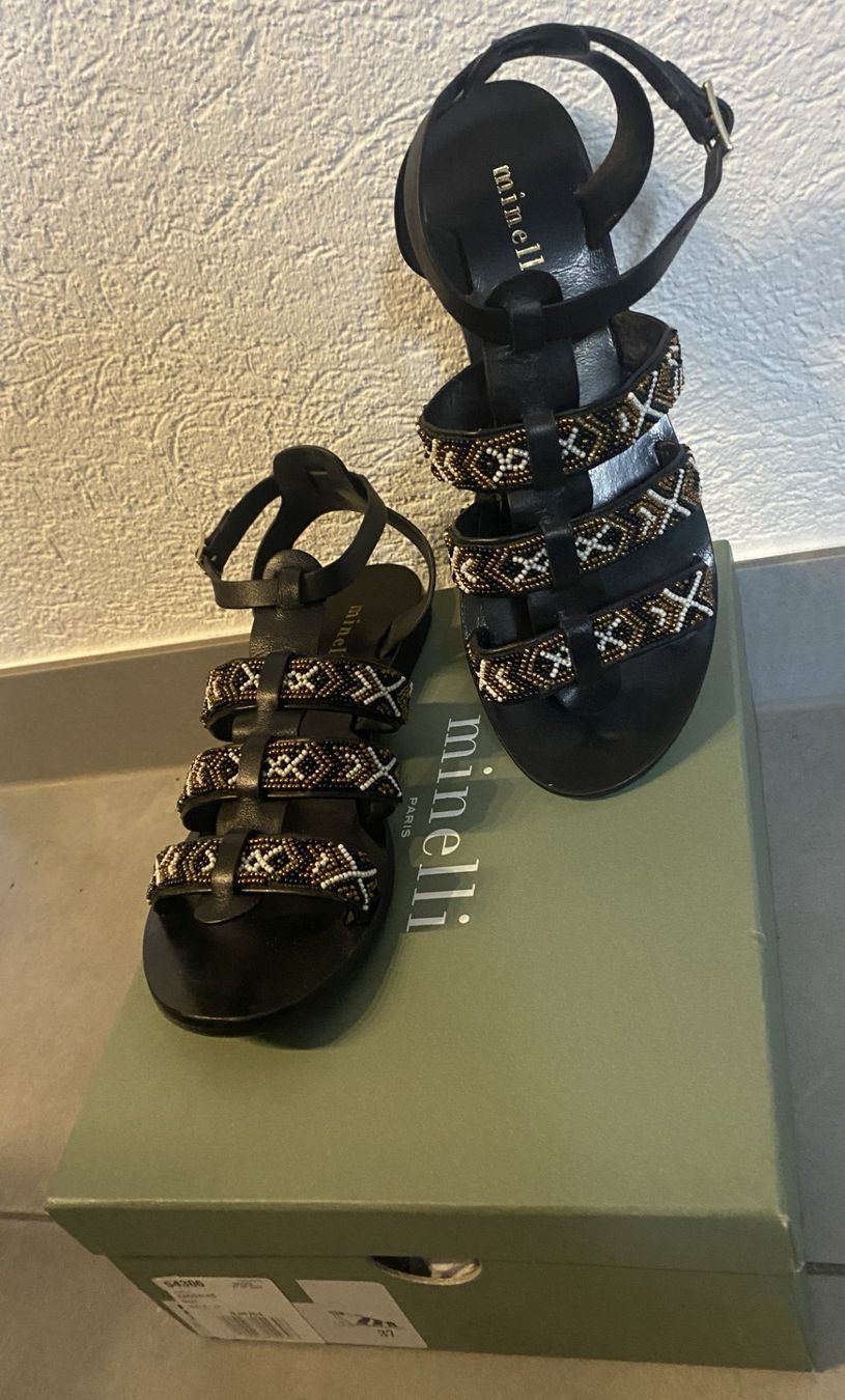 Damenschuhe: Sandales cuir Minellli – Gebraucht aus Granges von Macaroni24