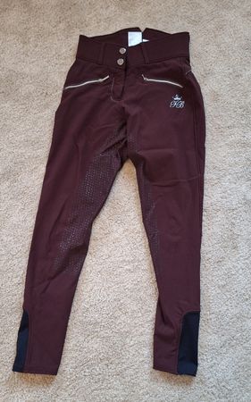 Reithose Felix Bühler Vollbesatz bordeaux Grösse 36