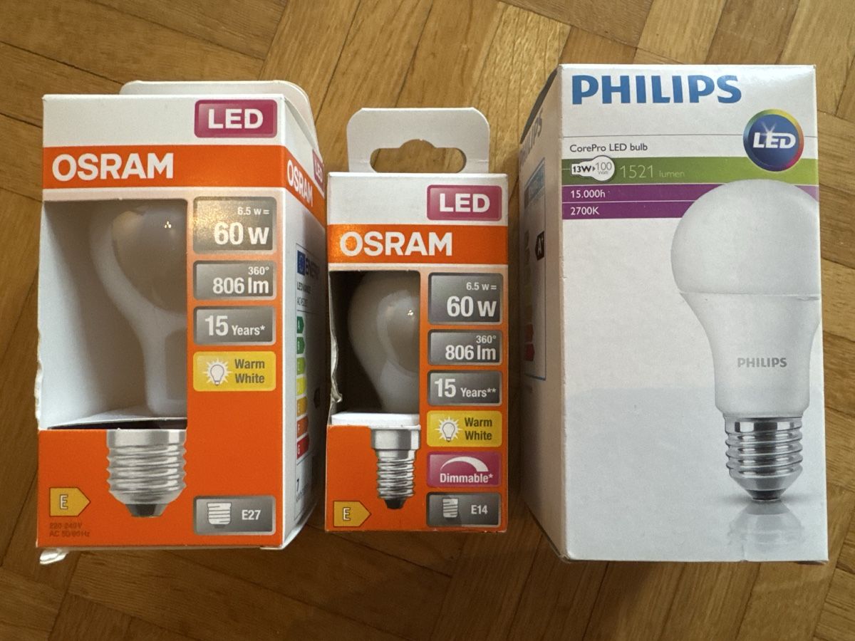 Osram Lampade: 3 LED Glühbirnen / Neu - OVP – Usato da Herzogenbuchsee venduto da TCG-High-Quality