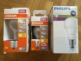 3 LED Glühbirnen / Neu - OVP