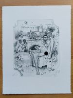 Exlibris Günter Hujber - Original Radierung Erotik signiert