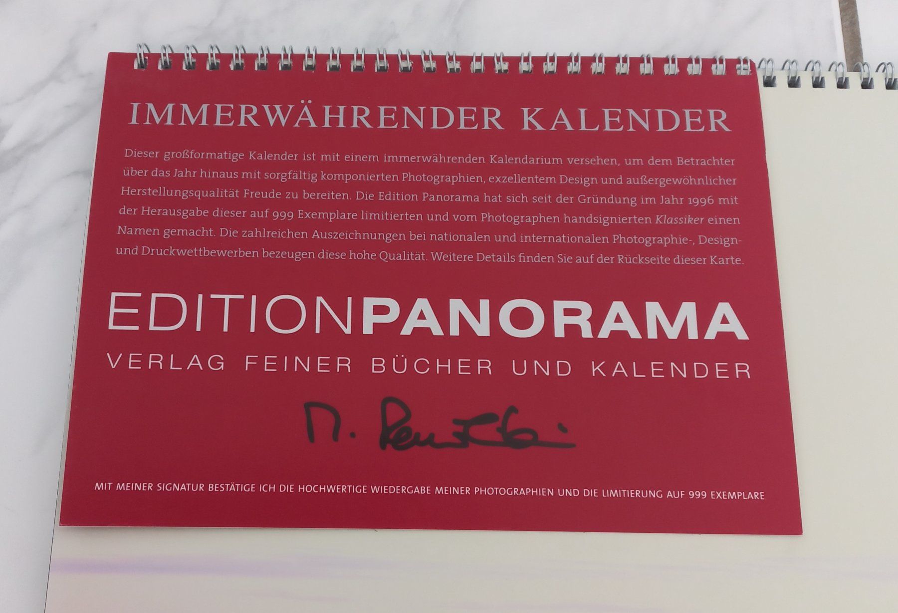 Calendari: Immerwährender Kalender mit Signatur – Usato da Bözberg venduto da Missdior3 1