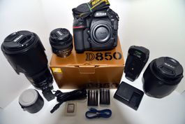 Nikon D850 Kit viel Zubehör