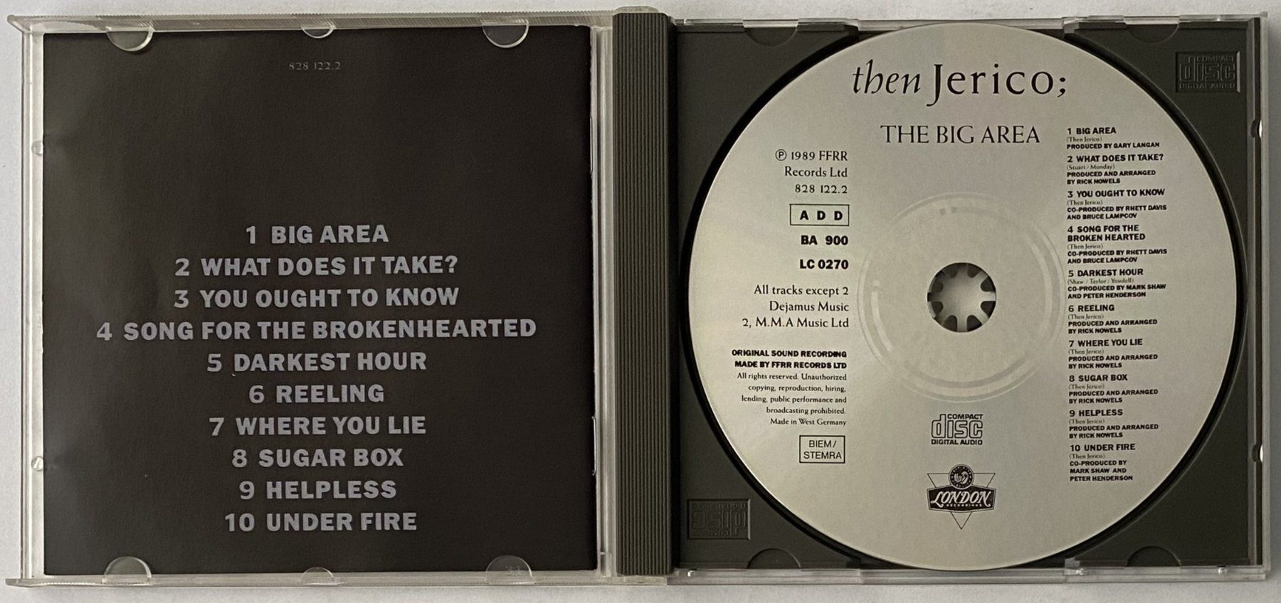 CD: Then Jerico, The Big Area – Usato da Flums venduto da Asquillo 2