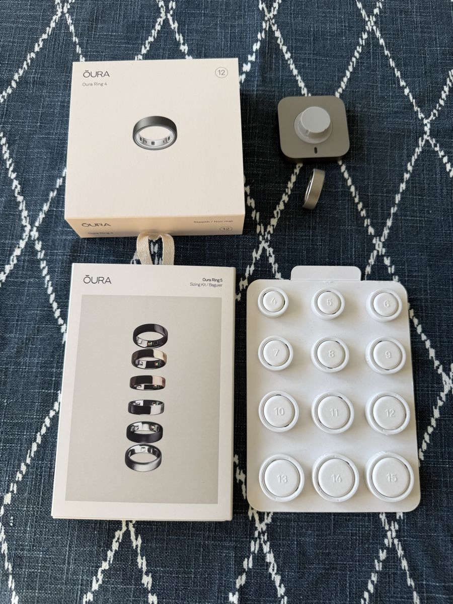 Oura Bagues: Oura Ring 4 Bundle,  "Stealth" + Extras (Grösse 12) – Neuf avec emballage d'origine à Zürich par __sandro