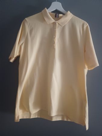 Polo Tommy  Hilfiger femme jaune taille XXL  Regular Fit