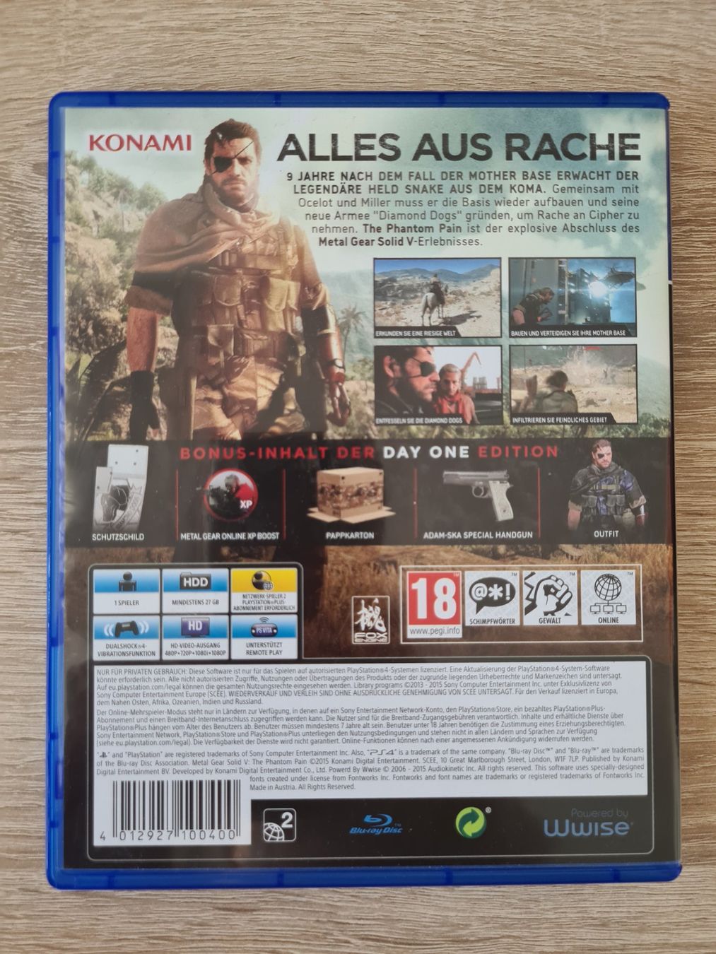 Giochi: Metal Gear Solid V: The Phantom Pain (Multilanguage) - PS4 – Usato da Carouge GE venduto da Gasco 1
