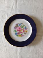 5X Antik HandgemaltTeller Rosenthal Selb Blau mit Rosen