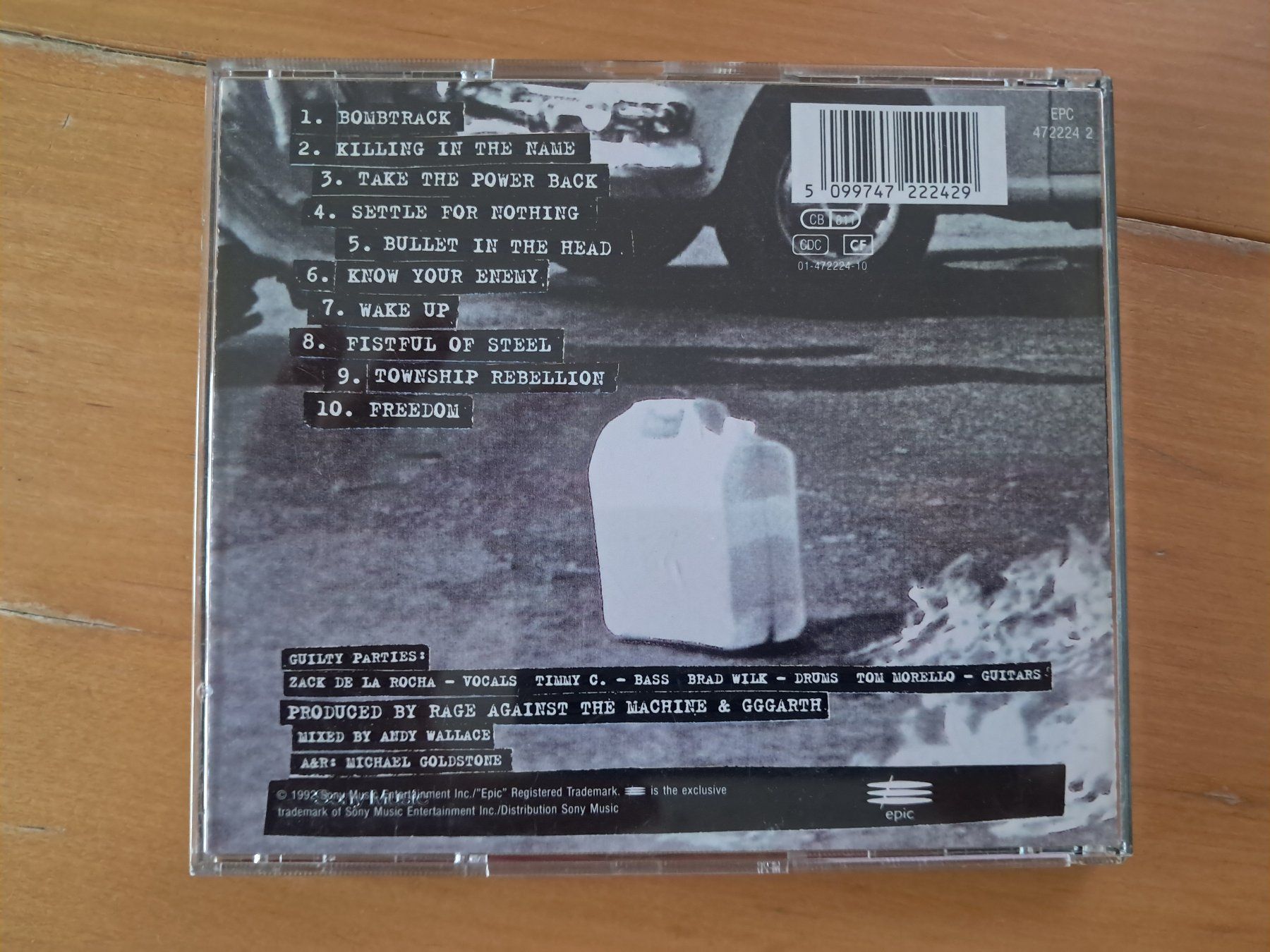 CDs: Rage Against The Machine (1992, CD) – D'occasion à Zürich par Oi_love_Oilas81 2
