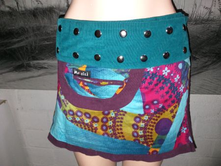 MOSHIKI  Jupe réversible / Wendbarer Rock  Taille / Grosse U