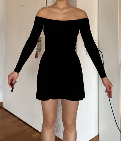 Cute black mini dress from Zara