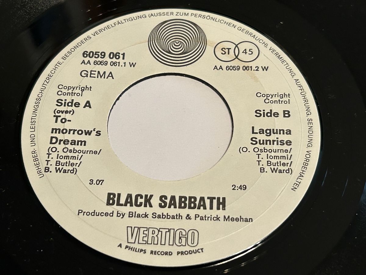 Dischi in vinile: Black Sabbath. 1972. Tomorrow‘s Dream – Usato da Faulensee venduto da Mizuno06 4
