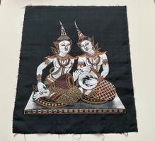 Batik Bild aus Sri Lanka /45cm breit - 53cm hoch
