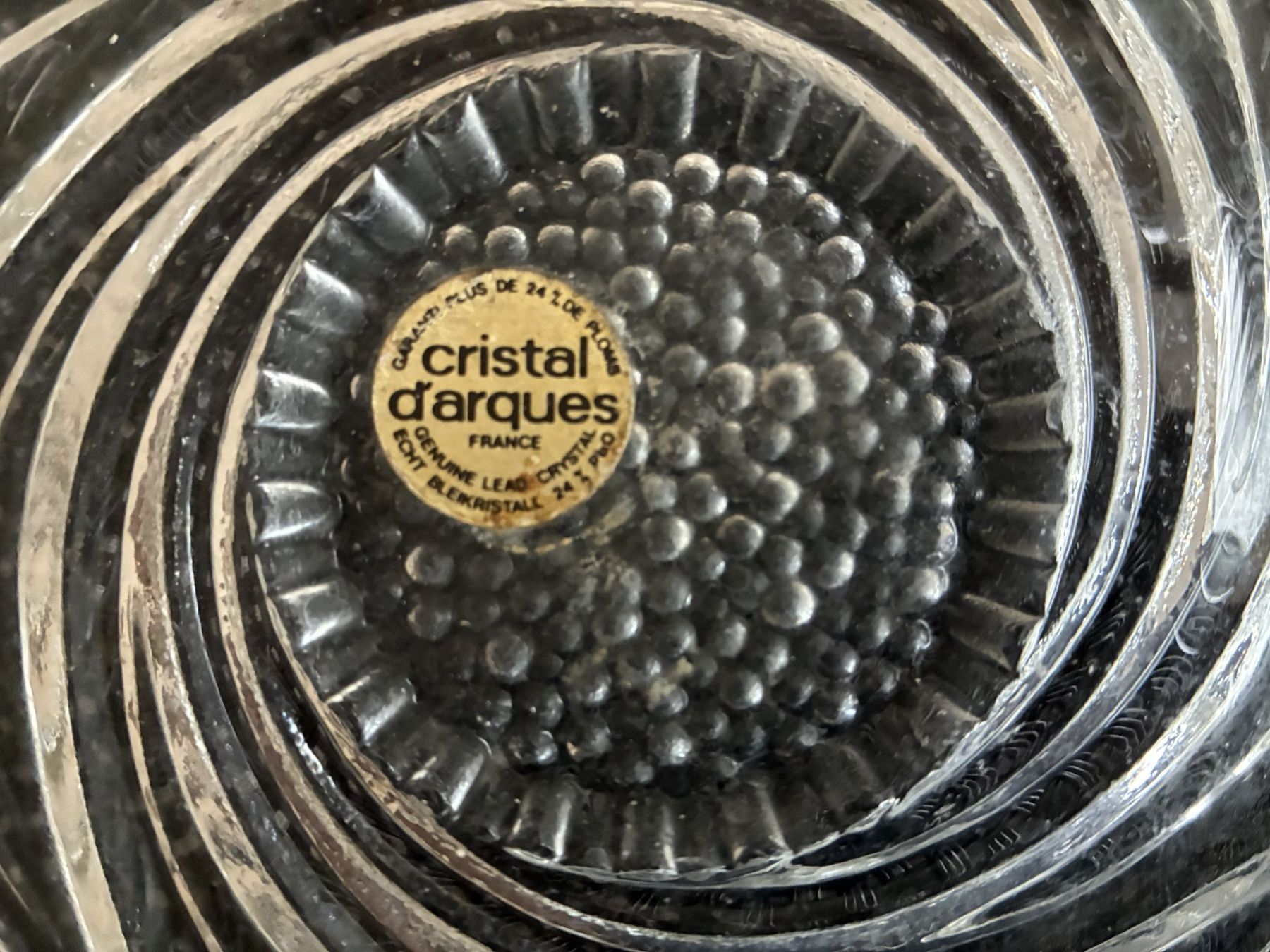 Ciotole: Obstschale Crystal d' Arques - Frankreich – Usato da Biberist venduto da longimanus3 4